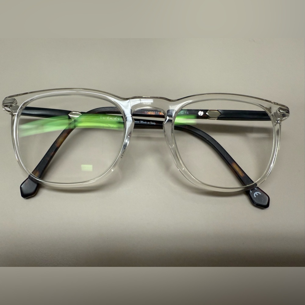 Tokado Italian Clear and Black Frame Glasses unisex- like new